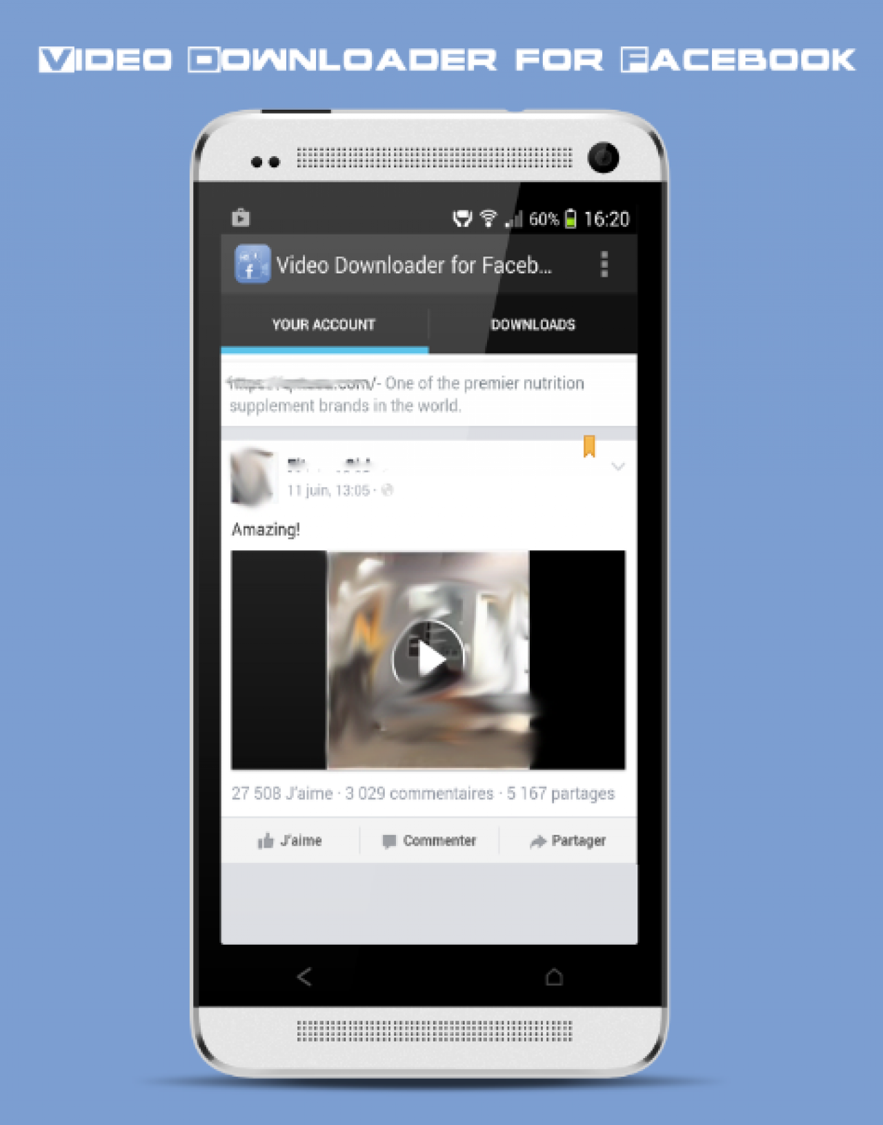 Facebook video downloader for android phones